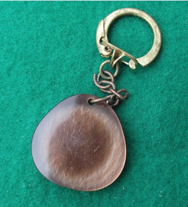 Vintage POLSKI FIAT 125 Car Automobile Company Poland Italy Keychain Key Ring - Badgecrazy