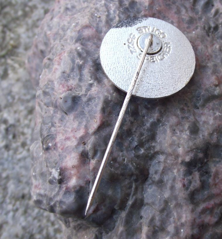 1987 Germany 144 Calibre Rifle Pistol Shooting Competition Gun Silver Pin Badge - Badgecrazy