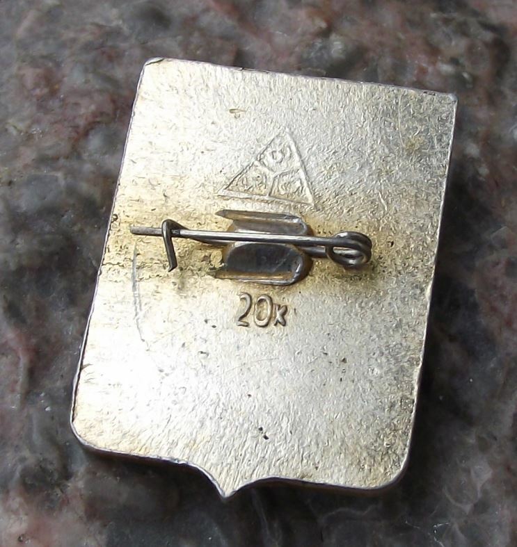 Vintage Gorokhovets Soviet Union Coat of Arms Heraldic City Crest Pin Badge - Badgecrazy