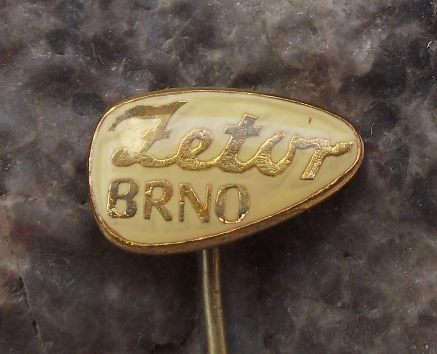 Zetor Brno Farm Tractor Worldwide Agriculture Crop Farming Script Logo Pin Badge