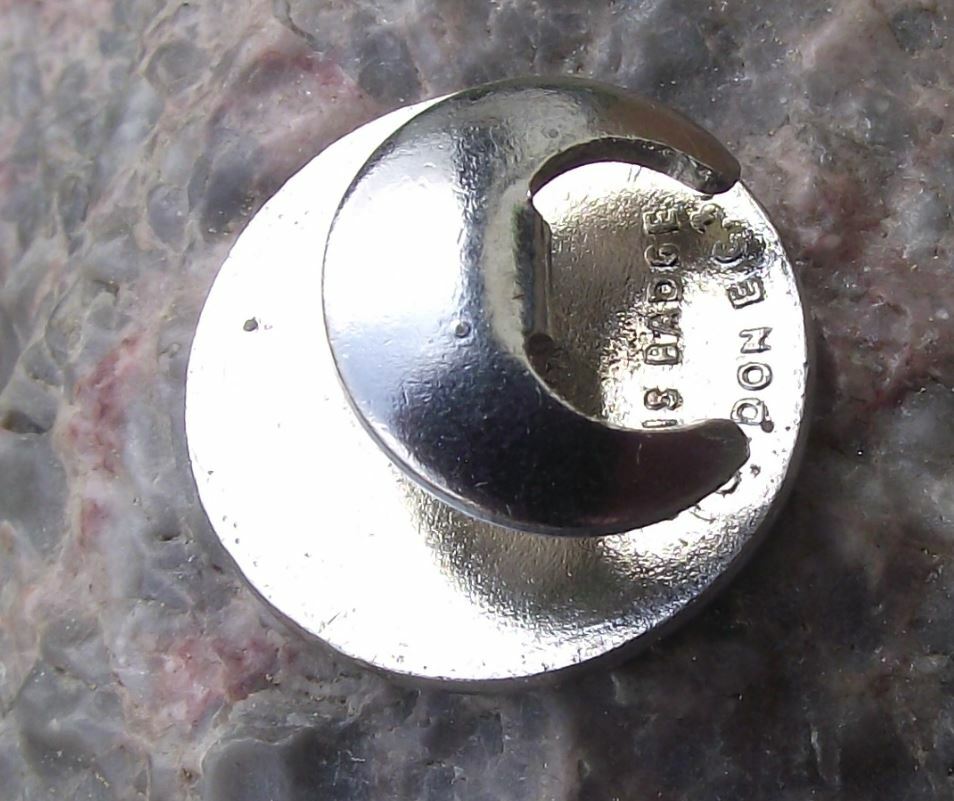 Antique British Engineering Trade Union AEU Educate Organise Control Buttonhole - Badgecrazy