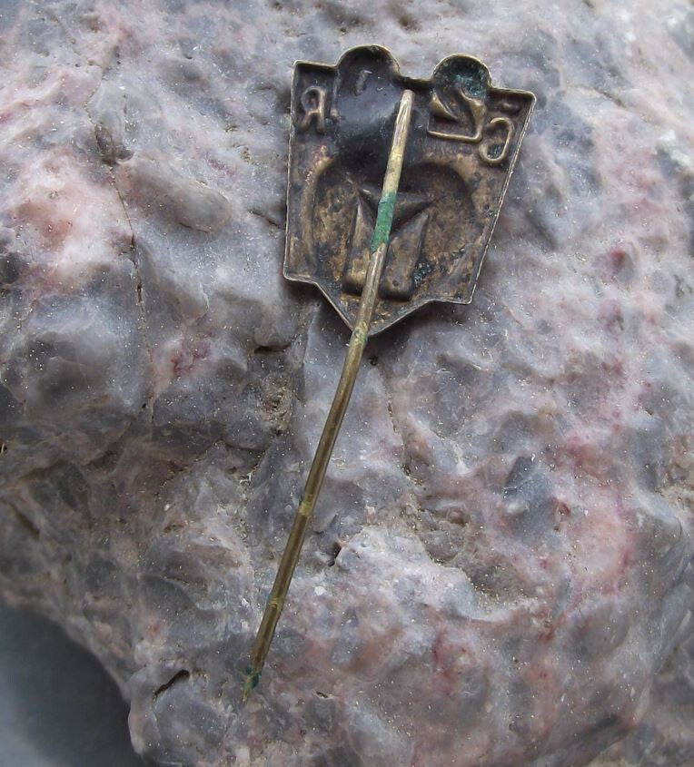 1938 Rare Czechoslovakia 20th Anniversary CSR First Czech Republic Pin Badge