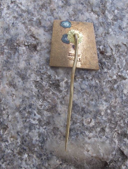 Antique Tokoz Fishing Reels Czechoslovakia Marlin Swordfish Logo Fish Pin Badge - Badgecrazy