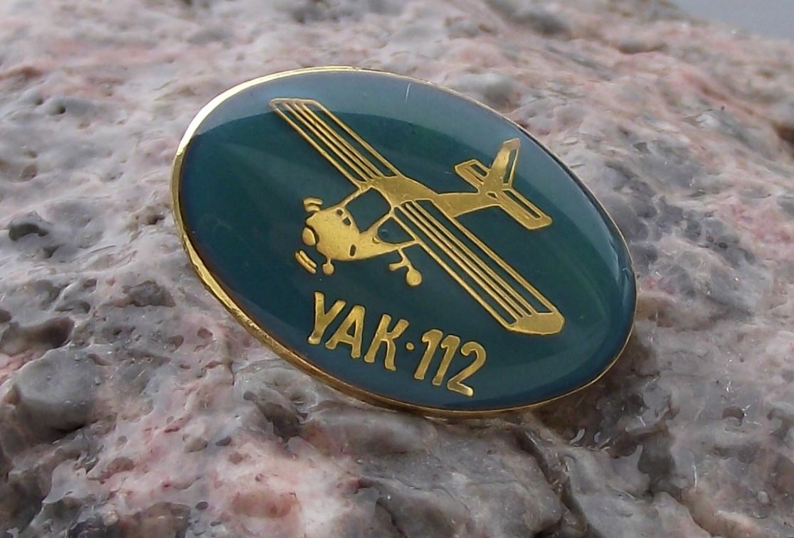 Yakovlev Yak-112 Airliner Russian Civil Utility Aircraft Jacket Pin Badge