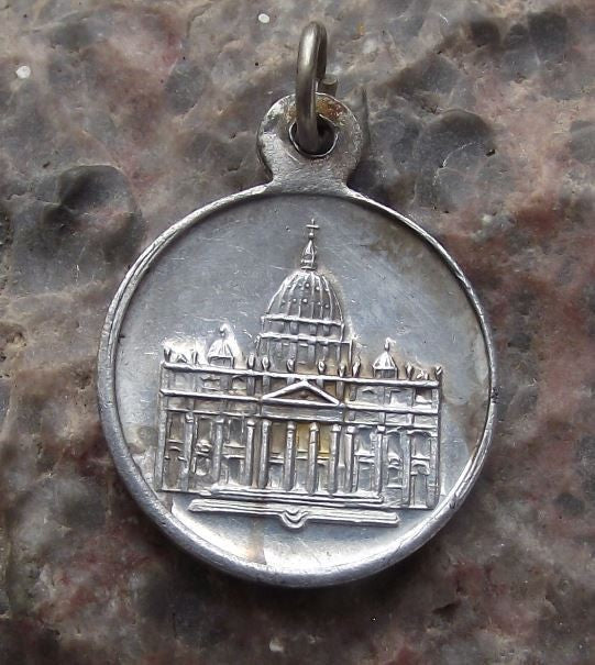 1950's Pope Pius XII & Vatican Catholic Religious Necklace or Bracelet Charm