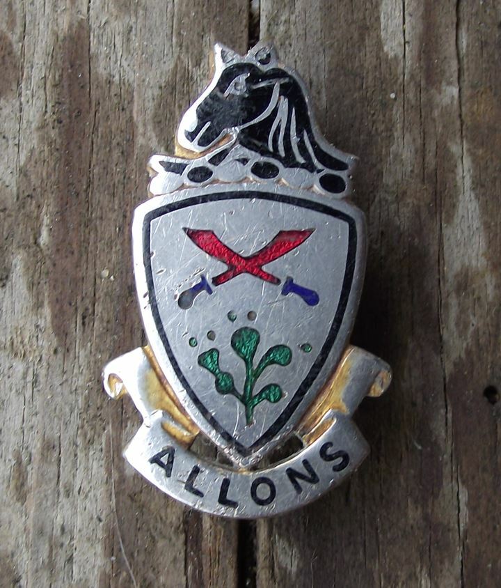 Vintage US Army 11th ACR Armored Cavalry Regiment Crest Clutchback Pin Badge