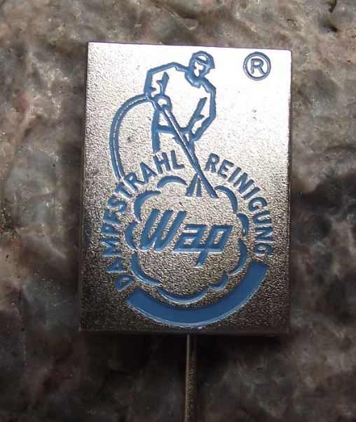 WAP Dampstrahl Reinigung Pressure Washers Company Germany Karcher Pin Badge