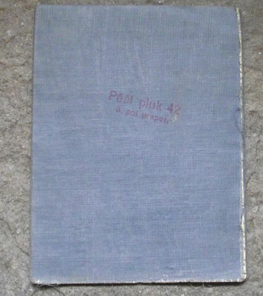 1926 Czechoslovakia Dresden Military Map Army 42nd Field Battalion Canvas Backed - Badgecrazy