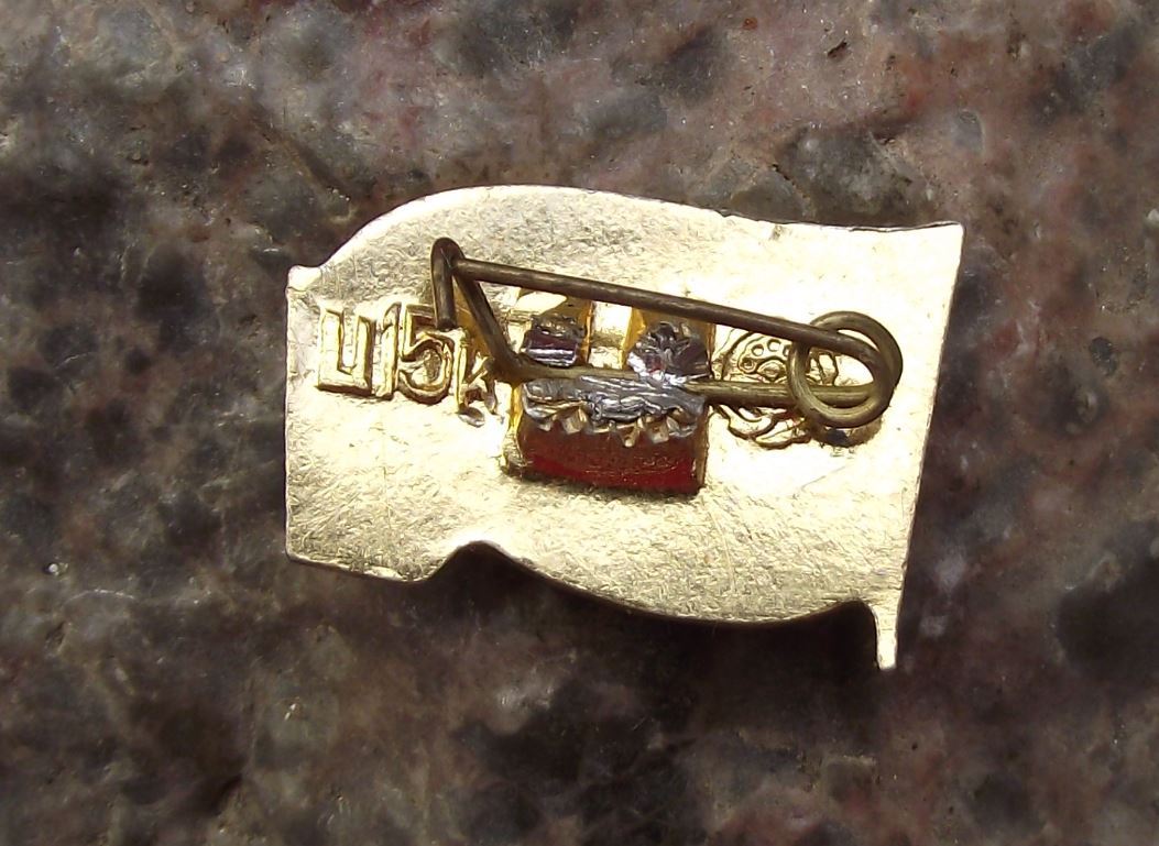 Vladimir Lenin Soviet Union Russian Premier Leader Communist Red Flag Pin Badge