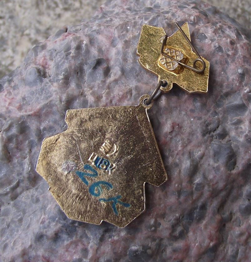 Vintage Kiev Ukraine Cossack Regiment Bohdan Khmelnytsky Monument Pin Badge - Badgecrazy