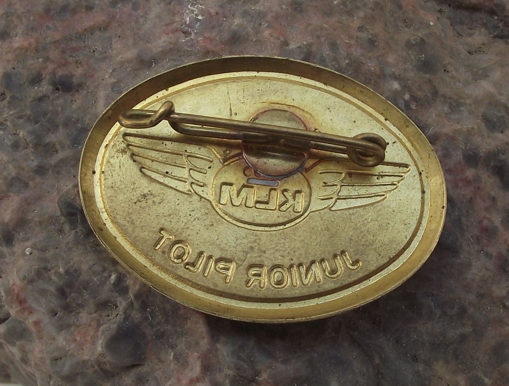 KLM Royal Dutch Airlines Holland Young Junior Pilot Wings Aircraft Pin Badge - Badgecrazy