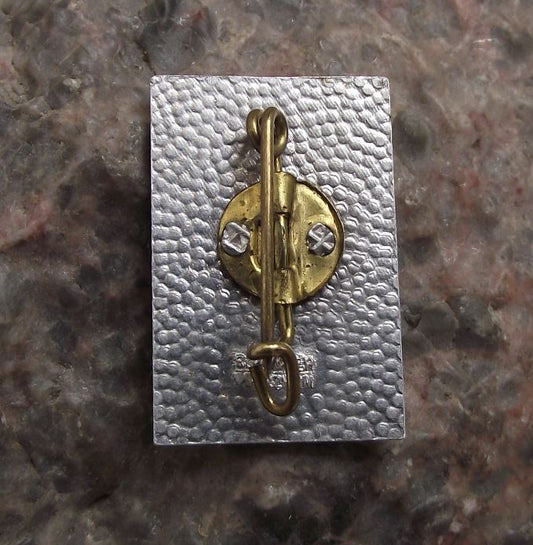 1955 VDW Verein Deutscher Werkzeugmaschinenfabriken Trade Show Messe Pin Badge - Badgecrazy