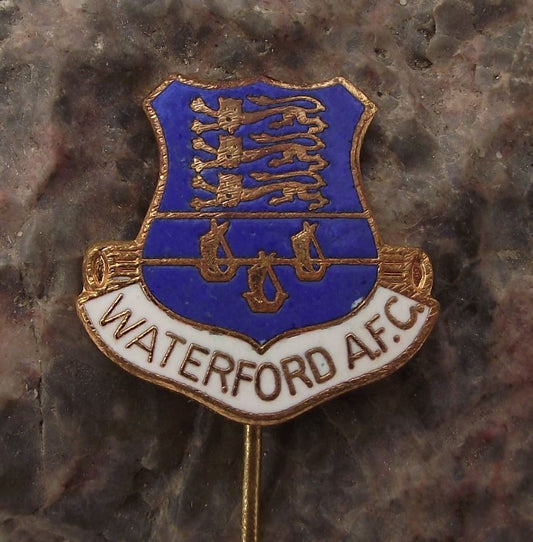 Vintage Waterford AFC United Athletic Club Irish Lions Ships Football Pin Badge - Badgecrazy