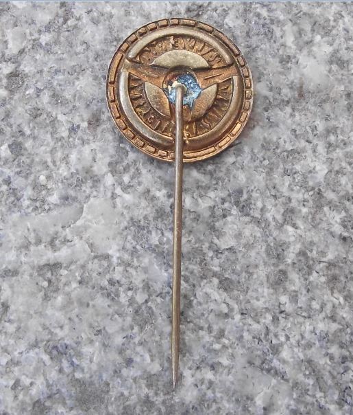 1960 International Car Rally for Peace & Friendship Steering Wheel Pin Badge - Badgecrazy