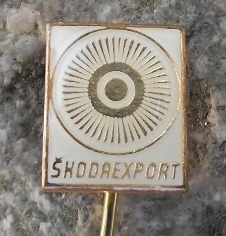 Skoda Export Company Steam Turbines & Clean Energy Production Advertising Pin - Badgecrazy