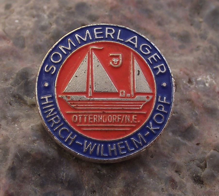 Antique German Social Democratic SPD Summer Camp Hinrich Wilhelm Kopf Pin Badge - Badgecrazy