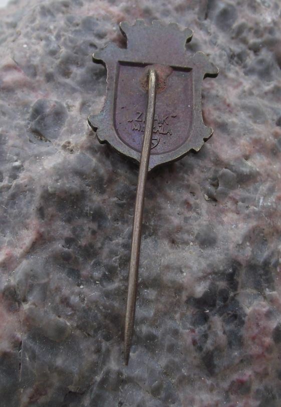 Antique Prague Kosire District Praha 5 Heraldic Crest Coat of Arms Pin Badge - Badgecrazy