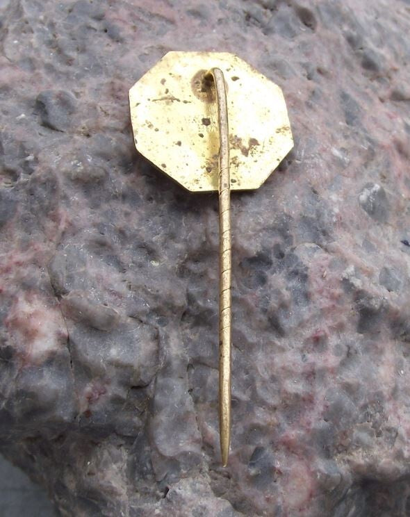 1946 Brno Czechoslovakia Winter Ice Hockey and Figure Skating Stadium Pin Badge