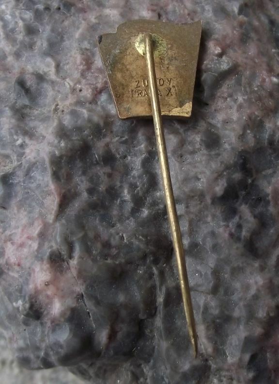 Antique CSR Czech Czechoslovakian National Waving Flag Czechoslovakia Pin Badge - Badgecrazy