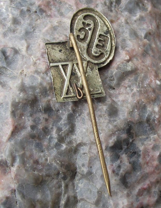 1939 ESC Czechoslovakia Electronics Engineers Association Anniversary Pin Badge