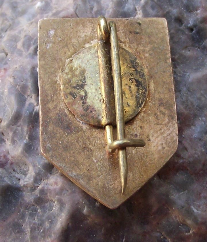 Antique Habselyem Torzsgarda 1841 Hungary Hungarian Fashion Clothes Pin Badge - Badgecrazy