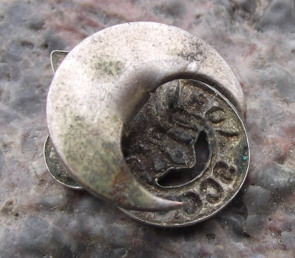 Antique Czech Boy Scouts Association Fleur de Lis Symbol Jacket Buttonhole - Badgecrazy