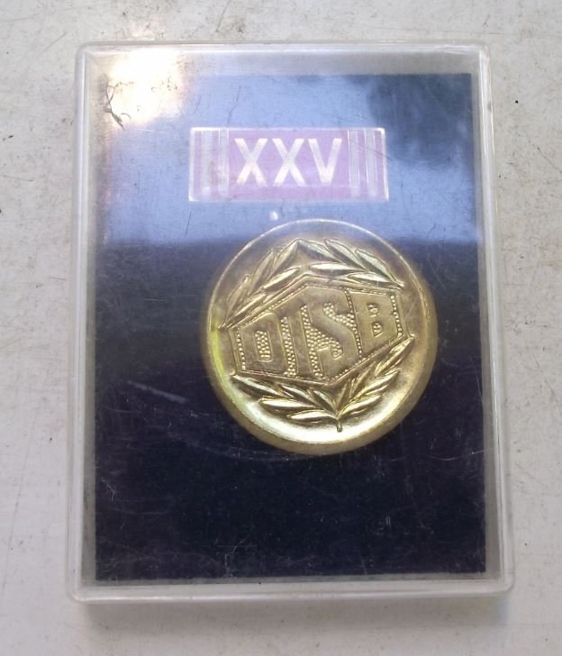 1982 DTSB Deutsches Turn und Sportfest 25th Anniversary Medal in Box Pin Badge - Badgecrazy