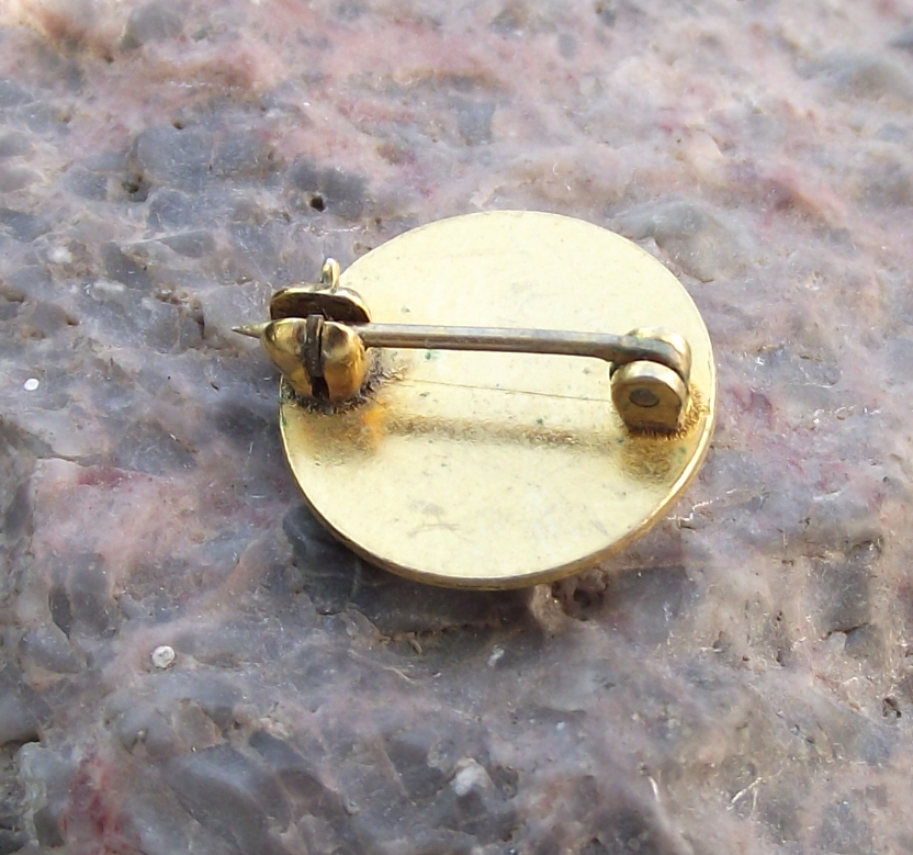Antique Empire State USA Junior Soccer League Football New York Ball Pin Badge - Badgecrazy