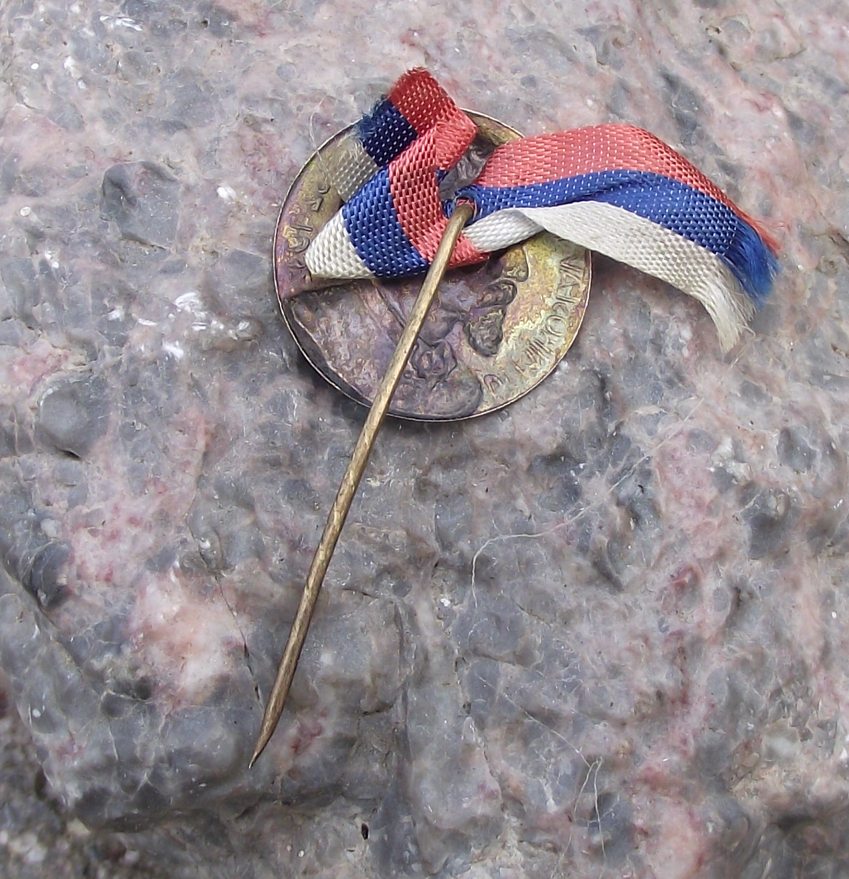 1932 Miroslav Tyrs Founder Sokol Movement Gymnastics Sports Ribbon Pin Badge