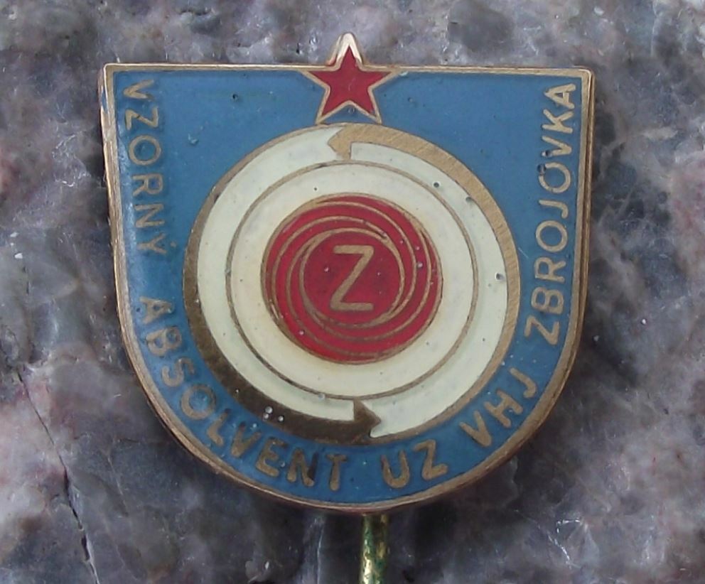 Vintage Ceska Zbrojovka Czech Guns CZ Weapons College Graduation Award Pin Badge - Badgecrazy