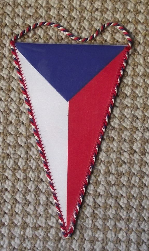 Czechoslovakia Handball Association Czech National Colours Sports Pennant Flag - Badgecrazy