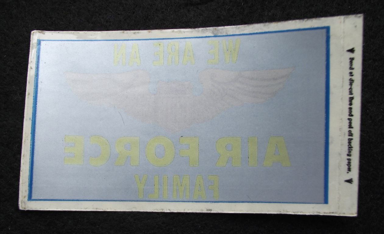 We Are An Air force Family USAF AirForce Wings Logo Car Window Sticker Decal