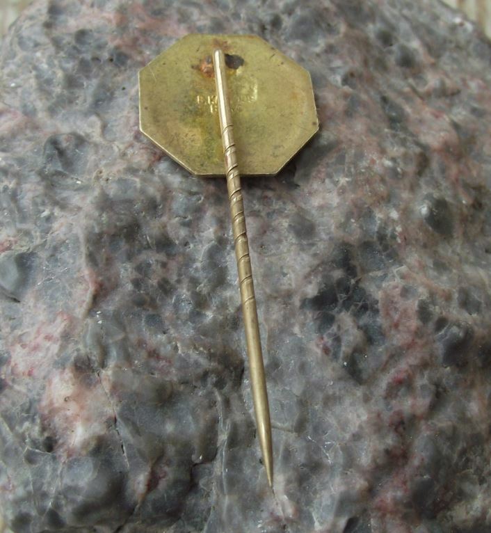 1946 Brno Czechoslovakia Winter Ice Hockey and Figure Skating Stadium Pin Badge