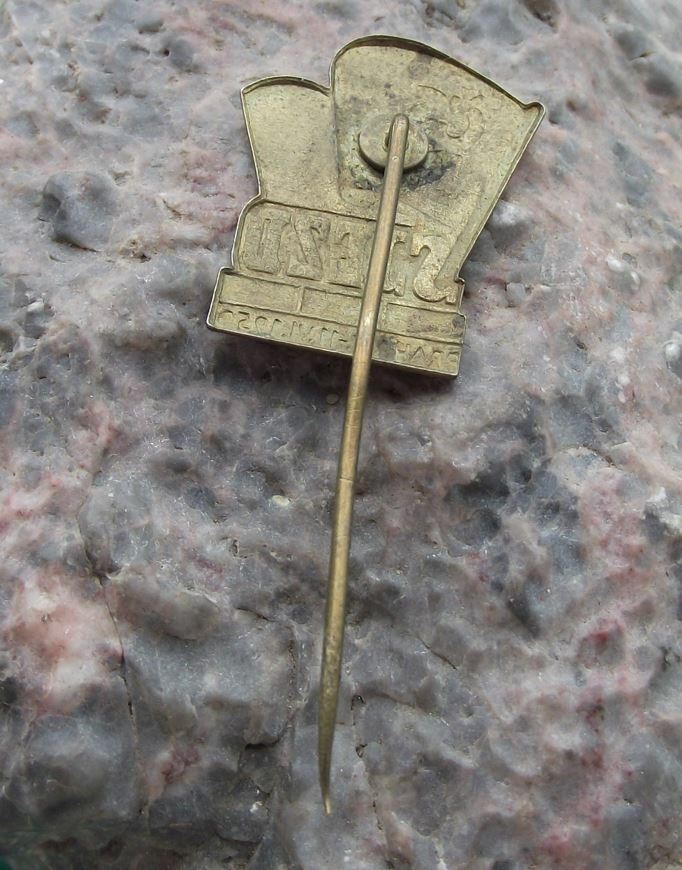 1950 CSM Czechoslovakian Youth Organisation Meeting Congress Attendee Pin Badge