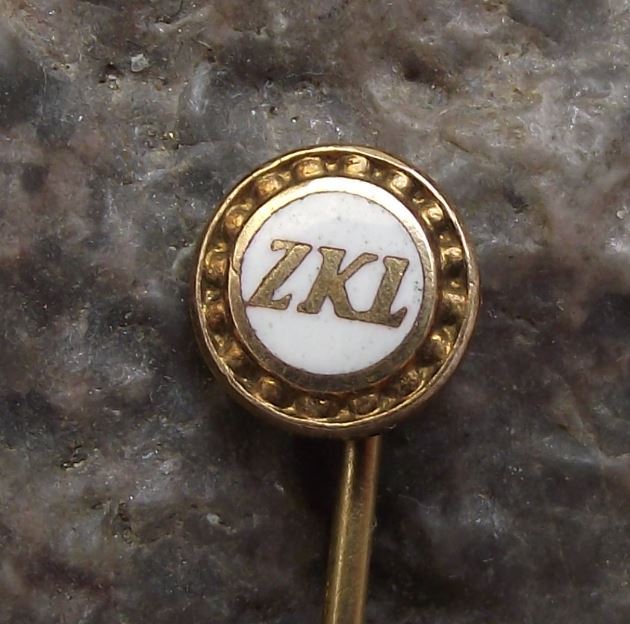 Vintage ZKL Czechoslovakia Ball Bearing Firm Race & Cage Advertising Pin Badge