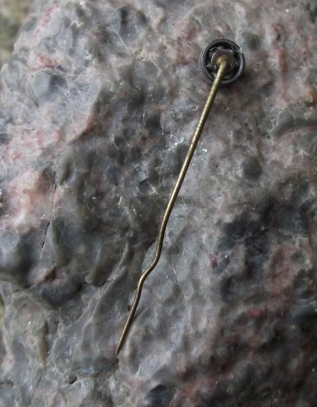 Antique SKL Czech Steel Ball Factory Miniature Actual Working Bearing Pin Badge - Badgecrazy