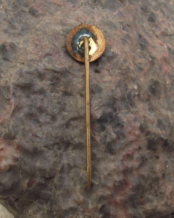 Vintage CZ Weapons Pistols Rifles Gun Factory Czechoslovakia Logo Blue Pin Badge - Badgecrazy
