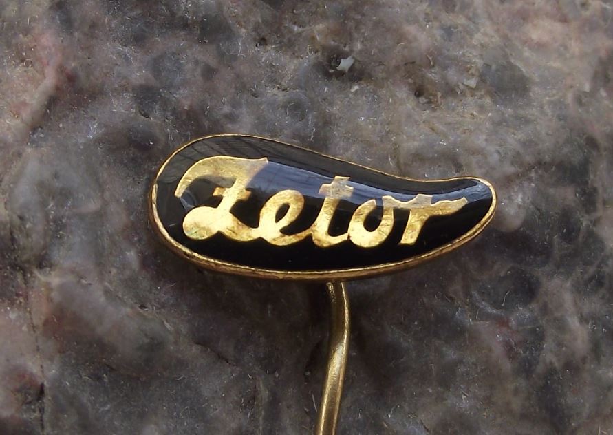 Zetor Farm Tractor Worldwide Agriculture Crop Farming Script Logo Pin Badge