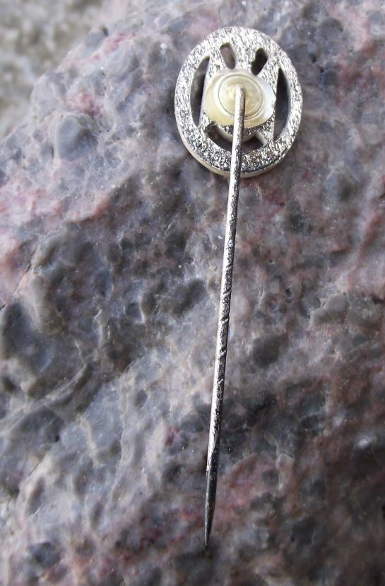 Vintage German Gun Shooting Club Association Air Rifle Silver Award Pin Badge - Badgecrazy