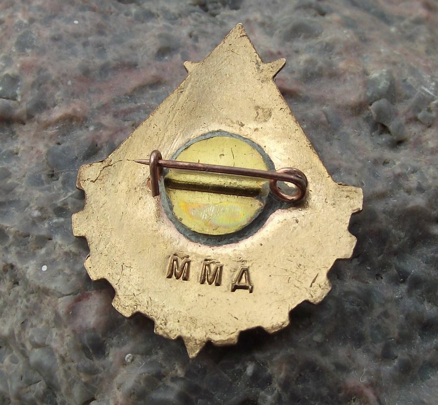 Vintage Young Technician Soviet Union CCCP Youth Communist Pioneer Pin Badge
