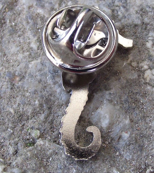 Yellow Golden Seahorse Sea Horse Fish Hippocampus Brooch Pin Badge - Badgecrazy