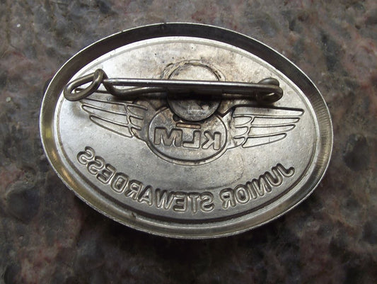 .KLM Royal Dutch Airlines Holland Winged Junior Stewardess Aircraft Pin Badge - Badgecrazy