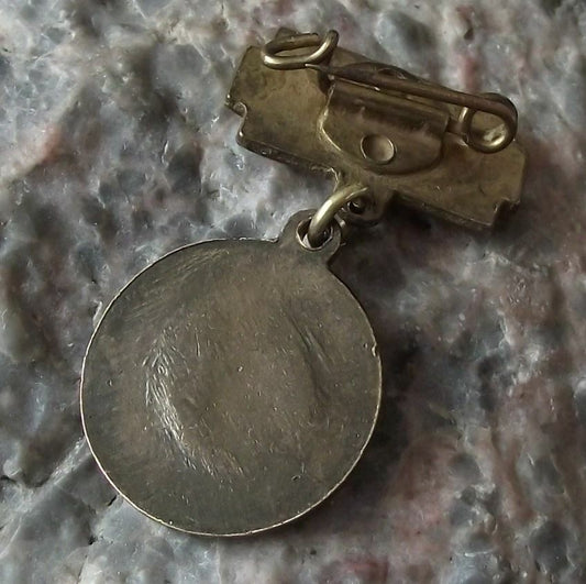 1959 East Germany DDR GDR 10th Anniversary German Commemorative Medal Pin Badge - Badgecrazy
