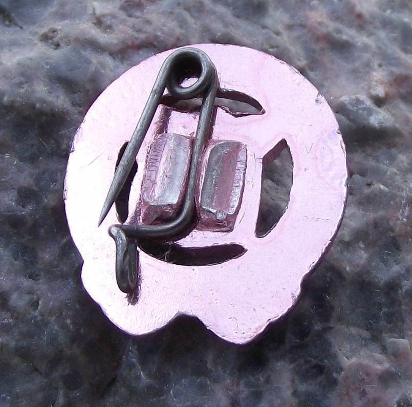 Antique DTSB East German DDR Central Sports Performance Class A Pink Pin Badge - Badgecrazy