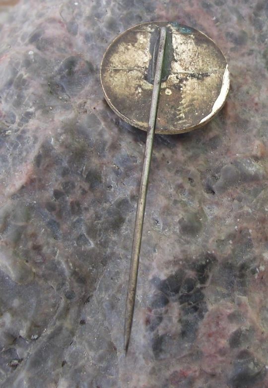Antique East German Industrial Firm Factory Stassfurt Germany DDR GDR Pin Badge - Badgecrazy