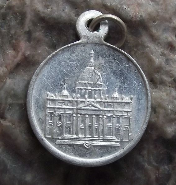 1950's Pope Pius XII & Vatican Catholic Religious Necklace or Bracelet Charm