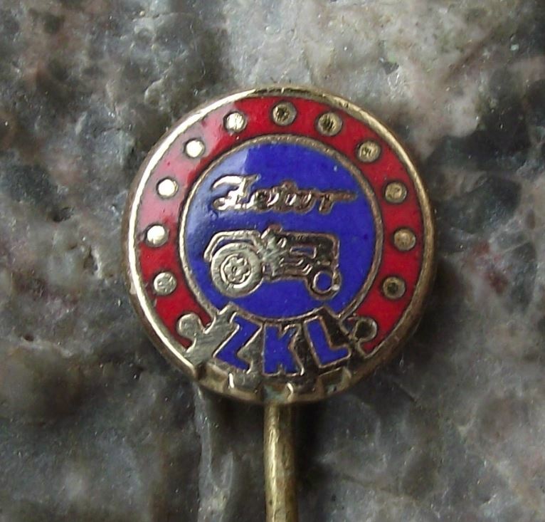 Vintage Zetor Farm Tractors ZKL Ball Bearing Czech Farming Agriculture Pin Badge