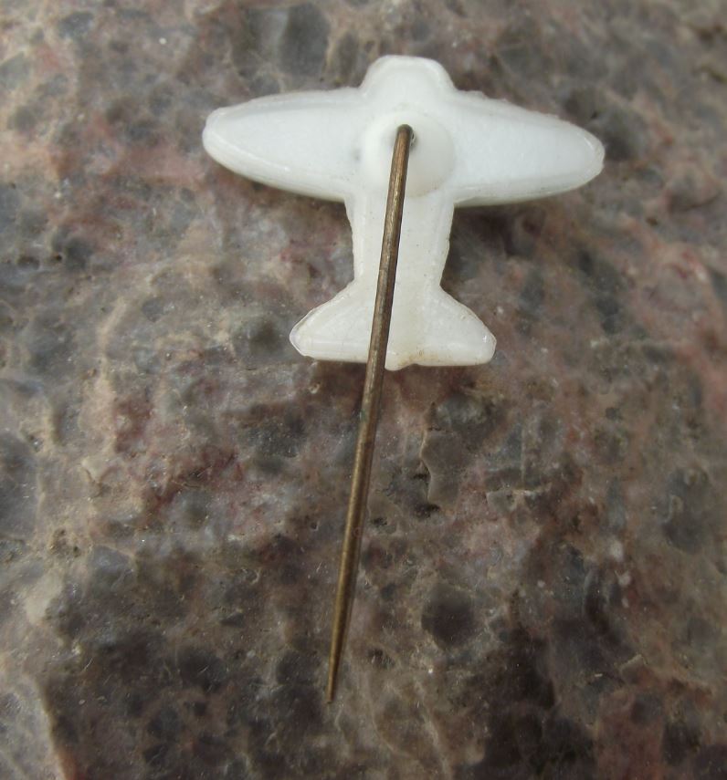 Antique 1930's Aviation Aircraft Chocks Away Tally Ho Slogan Pilots Pin Badge - Badgecrazy