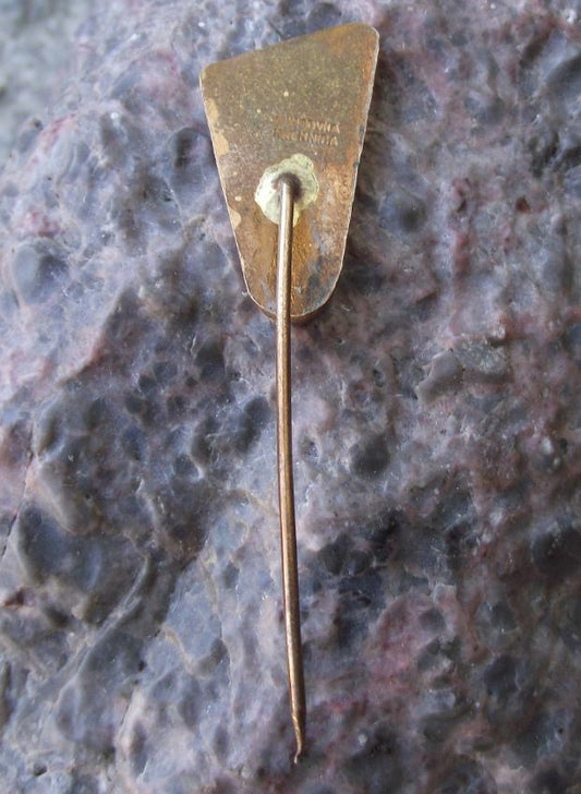 1957 Czechoslovakia Track and Field Athletics Man Discus Discobolus Pin Badge - Badgecrazy