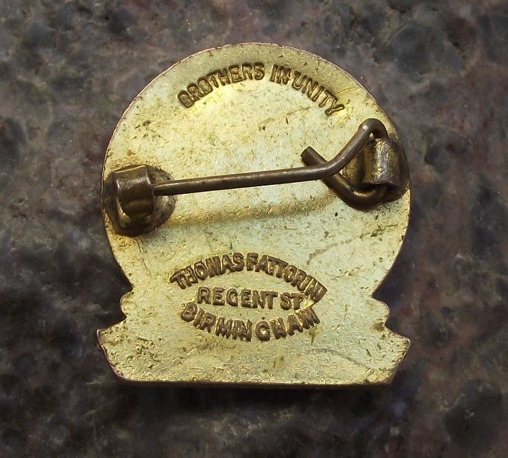 Antique ASLEF Train Drivers Engineers Trade Union Member 10 Years Pin Badge